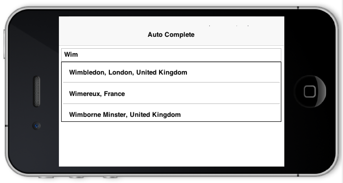 Dynamic AutoComplete